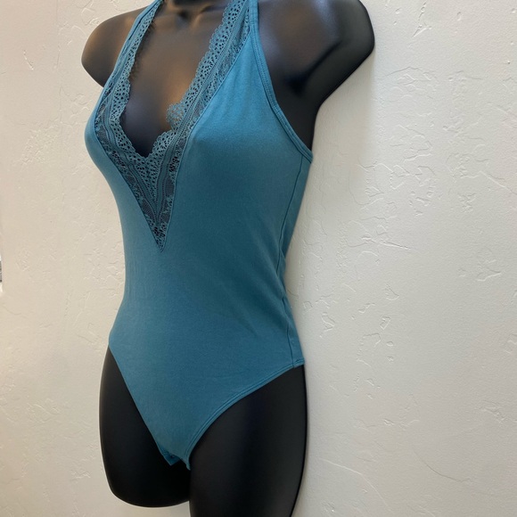 Express One Eleven Turquoise Bodysuit Size XS - Picture 3 of 8
